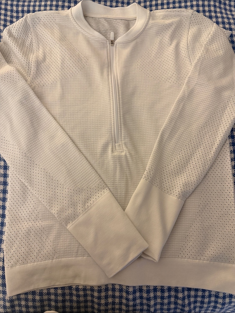 lululemon athletica White women's Half-Zip Performance Sweater